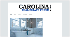 Desktop Screenshot of carolinarealestateforum.com