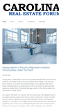 Mobile Screenshot of carolinarealestateforum.com